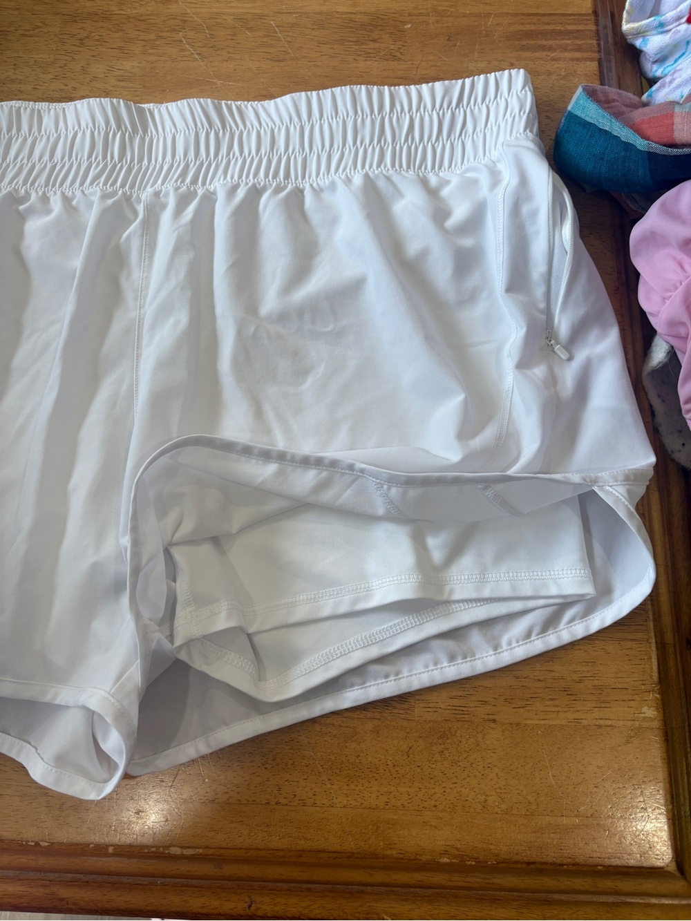 Avia White Athletic Elastic-Waist Shorts - Picture 2 of 2